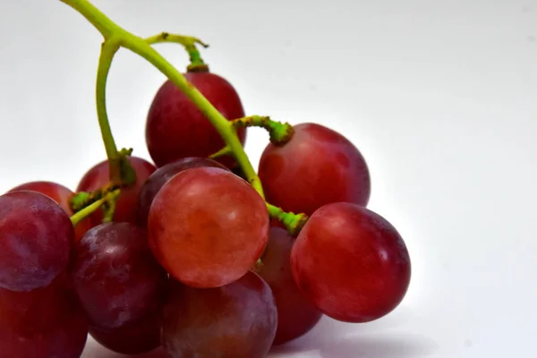 Fresh Red Grapes Fruit Stalks — Stock Photo, Image