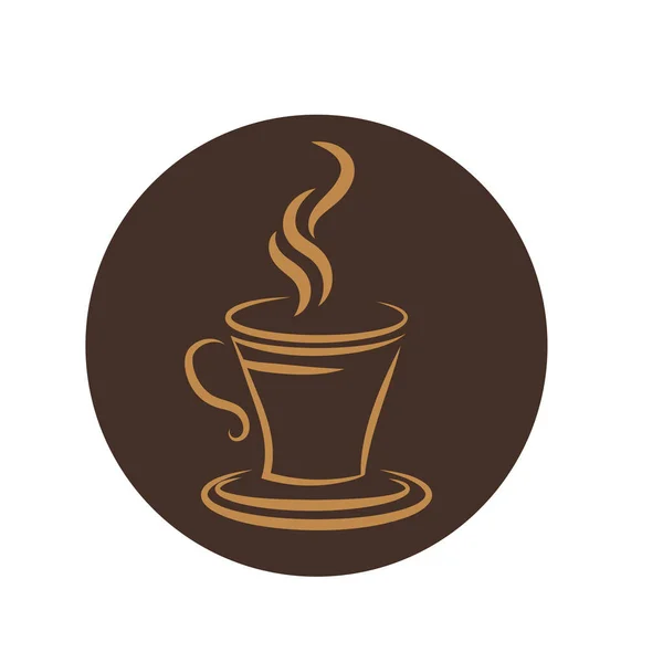 Векторная Иллюстрация Чашки Кофе Пару — стоковый вектор