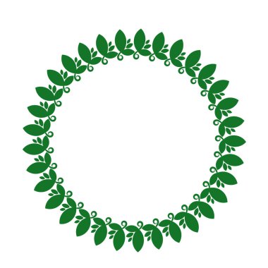 Dekoratif element yuvarlak çerçeve süsü 