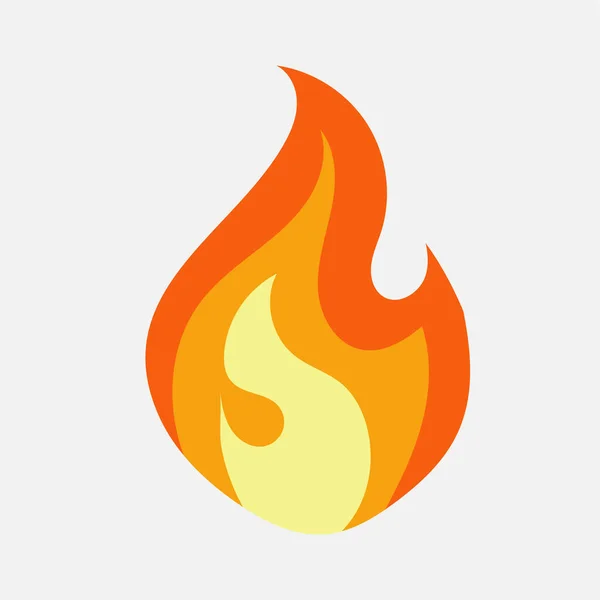 炎の危険と可燃性のアイコンベクトルイラスト — ストックベクタ