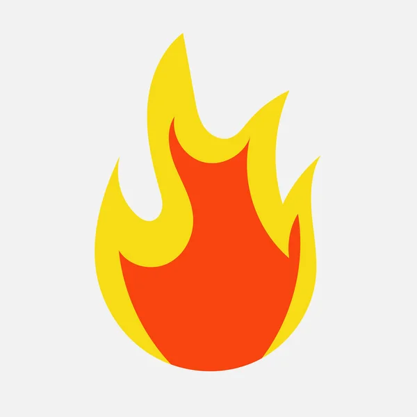 炎の危険と可燃性のアイコンベクトルイラスト — ストックベクタ