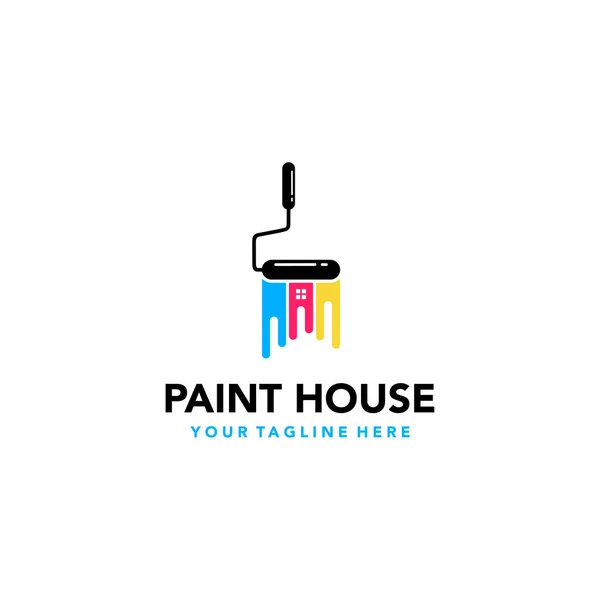House Painting Service Logo Inspiration Suitable Your Design Need Logo — Stock Vector