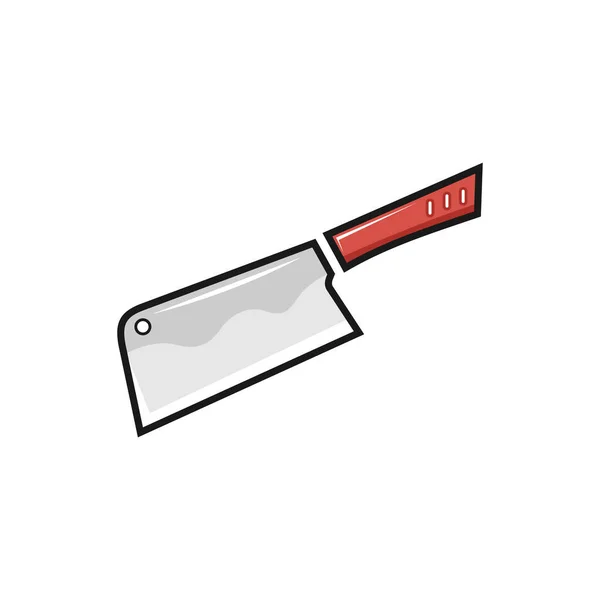 Bıçak Ikonu Bıçak Vektör Simgesinin Çizgi Film Çizimi Tasarım Ihtiyaçlarınız — Stok Vektör