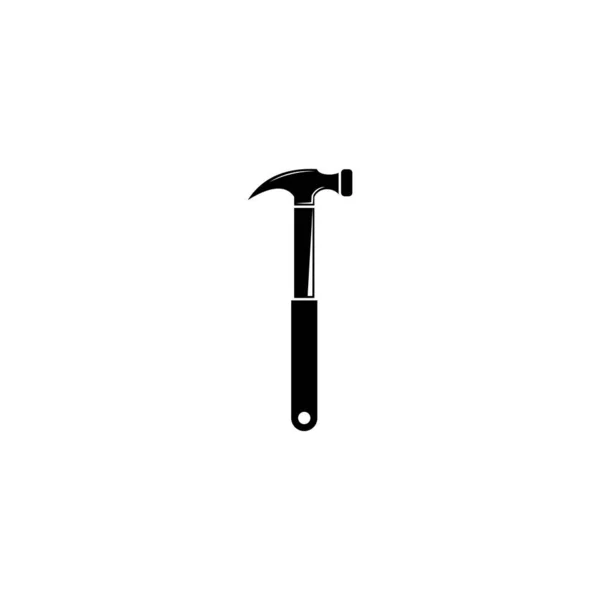 Vintage Hammer Icon Logodesign Vorlage Einfaches Und Sauberes Flaches Design — Stockvektor