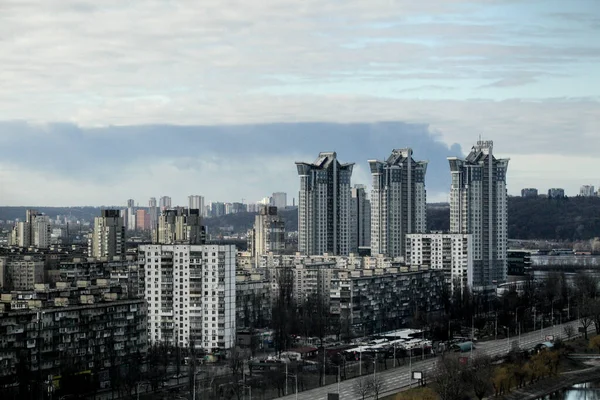 Kyiv Ucrania Febrero 2022 Paisaje Urbano Por Mañana Domingo Kiev — Foto de stock gratis