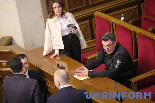 Kyiv Ukraine February 2022 Sekretaris Dewan Keamanan Dan Pertahanan Nasional — Foto Stok Gratis