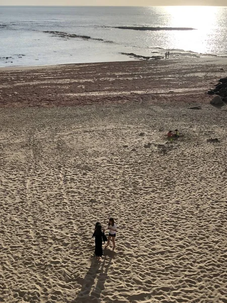 Пляж Кадисе Чиклане Тарифе Вода Водоросли Песок — стоковое фото