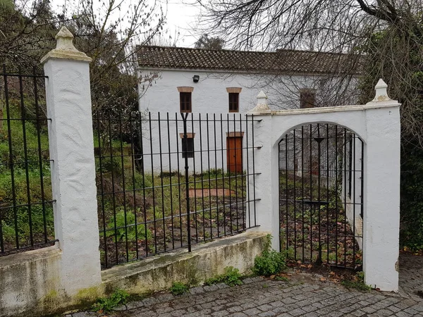 Imágenes Espacios Pueblo Bosque Hermoso Pueblo Las Montañas Cádiz Fuentes —  Fotos de Stock