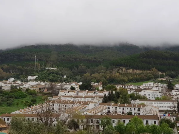 Images Spaces Town Bosque Beautiful Town Mountains Cadiz Fountains Houses — Stock Photo, Image