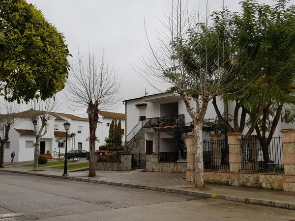 Imágenes Espacios Pueblo Bosque Hermoso Pueblo Las Montañas Cádiz Fuentes —  Fotos de Stock