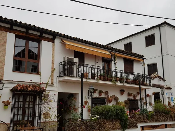 Imágenes Espacios Pueblo Bosque Hermoso Pueblo Las Montañas Cádiz Fuentes — Foto de Stock