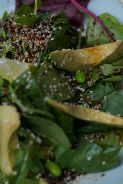 Insalata Vegana Con Quinoa Avocado — Foto Stock