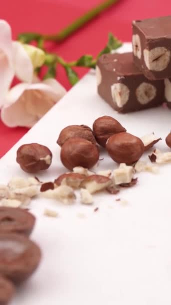 클로즈업 초콜릿 캔디를 — 비디오