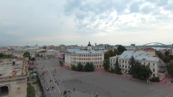 Panorama Kiev Verano Edificios Altos — Vídeo de stock