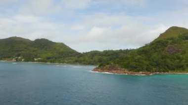 Hava manzaralı: Seyşeller plajı