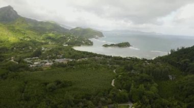 Hava manzaralı: Seyşeller plajı