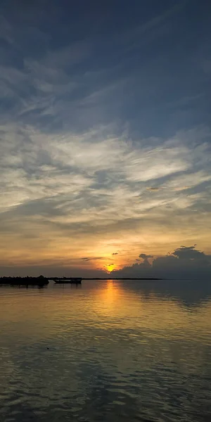 Nádherný Západ Slunce Ostrovech — Stock fotografie
