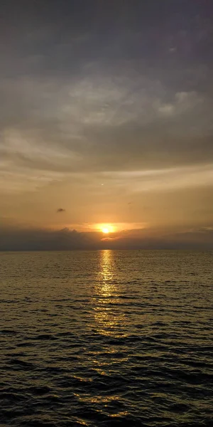 Belo Pôr Sol Nas Ilhas — Fotografia de Stock