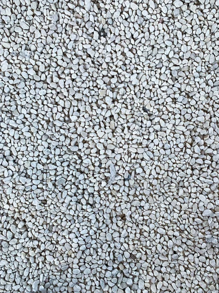 White Pebbles Scattered Terrace House Make Aesthetic — Stock Photo, Image