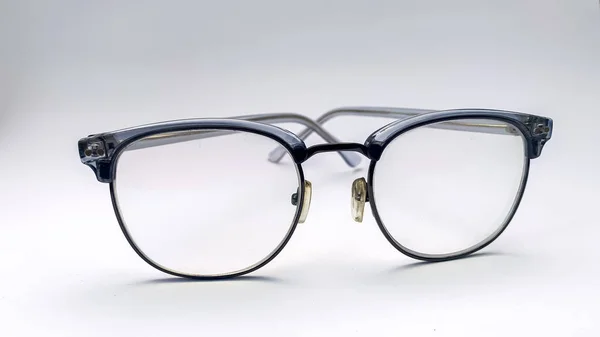 Copos Cinza Claro Com Fundo Branco Estes Óculos São Geralmente — Fotografia de Stock