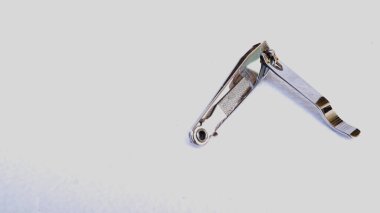 nail clipper with iron material on a white background