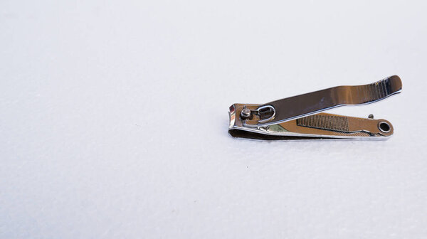 nail clipper with iron material on a white background