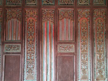 Camiinin antik mimarisinin güzel manzarası