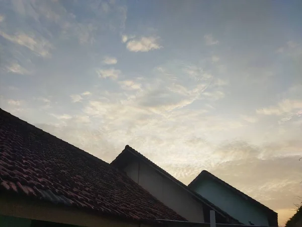 View Roof House Afternoon — Stok Foto