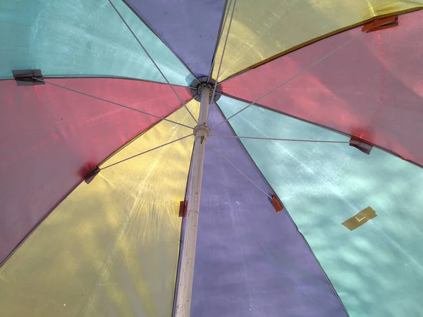 Street Umbrellas Umbrella Colorful Rainy Weather Concept — 스톡 사진