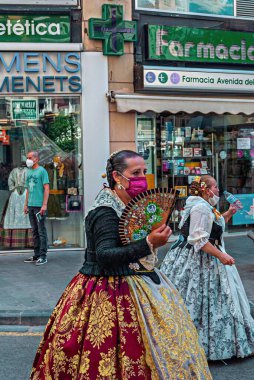 Valencia İspanya 'da Fallas' ın heykelleri