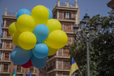 İspanya meydanında Ukrayna protestosu
