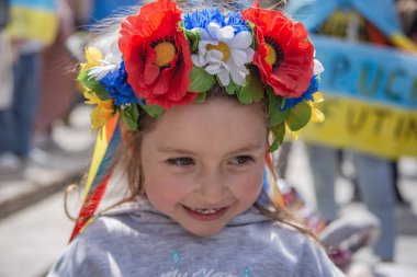 İspanya meydanında Ukrayna protestosu
