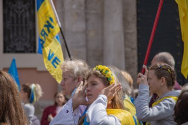 İspanya meydanında Ukrayna protestosu