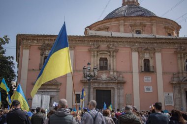 İspanya meydanında Ukrayna protestosu