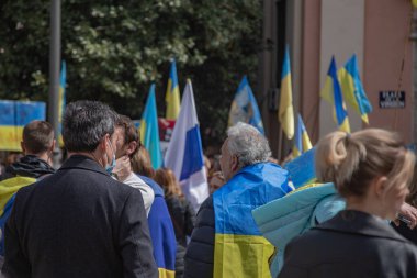 İspanya meydanında Ukrayna protestosu
