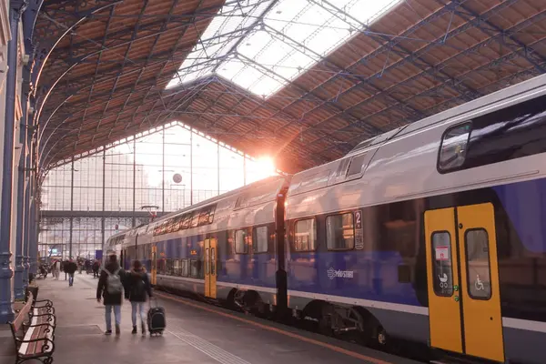 bilevel car at stalling at a reailway station