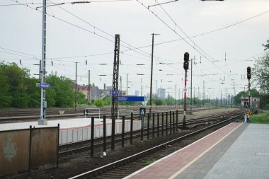 Trainstation on a moody cloudy day