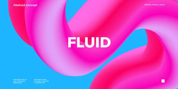 Modèle de conception avec des formes fluides et liquides — Image vectorielle