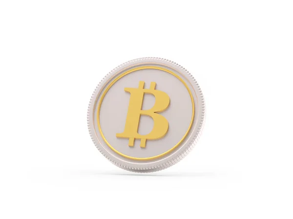 Bitcoin Jel Érmén Illusztráció — Stock Fotó