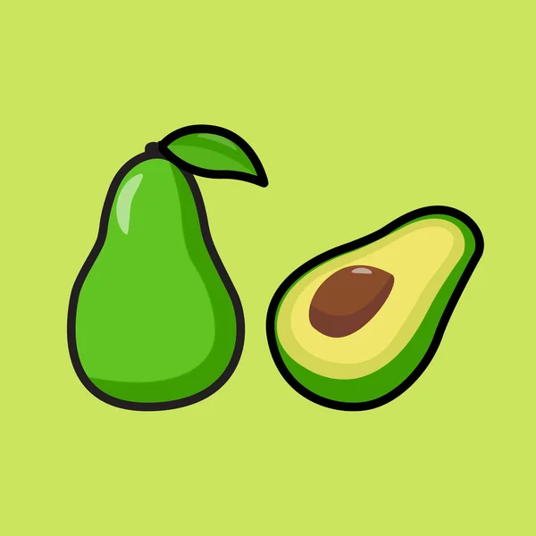 Avocado Grafische Vector Illustratie — Stockvector