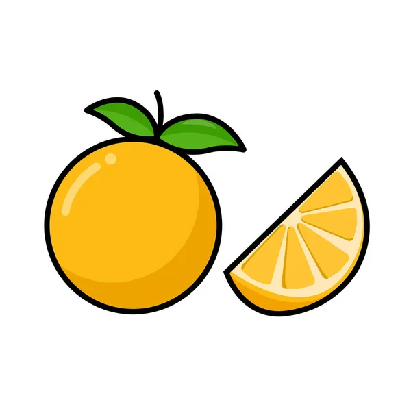 Oranje Grafische Vector Illustratie — Stockvector