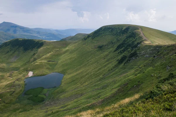 Güzel Karpat Dağları, yol, tepeler, orman, Ukrayna