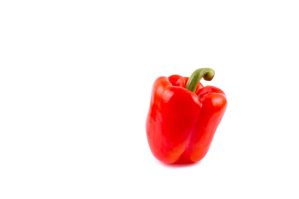 Paprika Pepper Red Bell Pepper Isolated Sweet Red Pepper Clipping — Stock Photo, Image