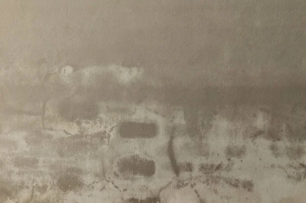 Old Wall Surface Made Cement Traces Moisture Causing Scratches — стоковое фото