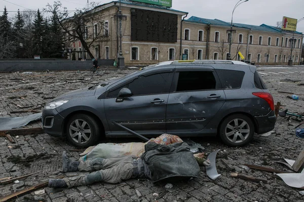 Ukraine Kharkiv March 2022 People Affected Russia Invasion Ukraine — Stock Photo, Image