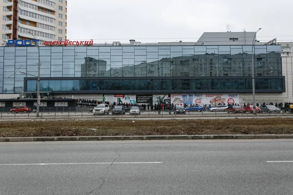 Ucrania Kharkiv 2022 Vista Las Calles Ciudad Kharkiv Durante Invasión — Foto de Stock