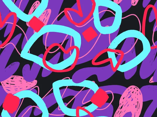 Hand-drawn abstract pattern with randomly arranged spots 