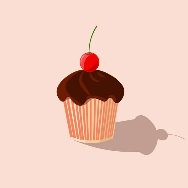 Vereinzelte Objekt Auf Hintergrund Keks Design Trendige Illustration Von Kuchen — Stockvektor