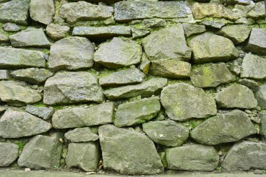 Paleolitik çağın vahşi insanları mağarası. Antik çağların antik binası.