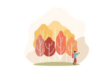 Gezgin bir fotoğrafçı doğanın güzel fotoğraflarını çeker. İnsanlığın ve doğanın güzel bir örneği. İnsan hobisi. Canlı manzaralar